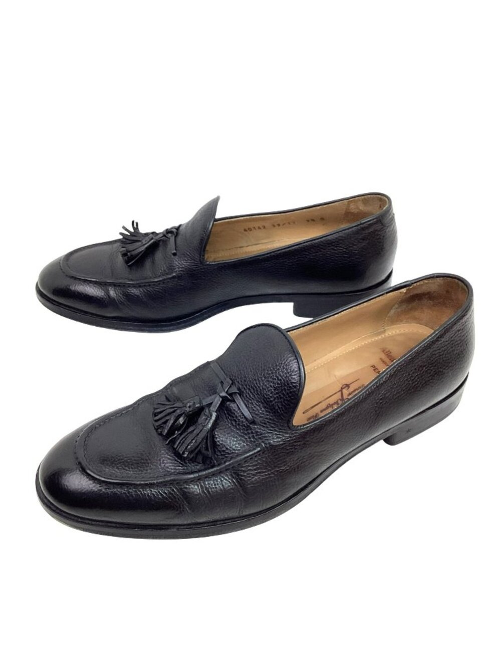 Allen Edmonds Perugia Leather Tassel Loafers #40162 Mens 9.5 Black